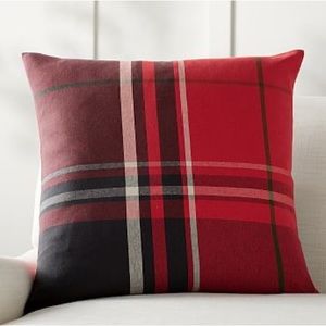 NWT Pottery Barn McKinley Plaid Pillow Cover